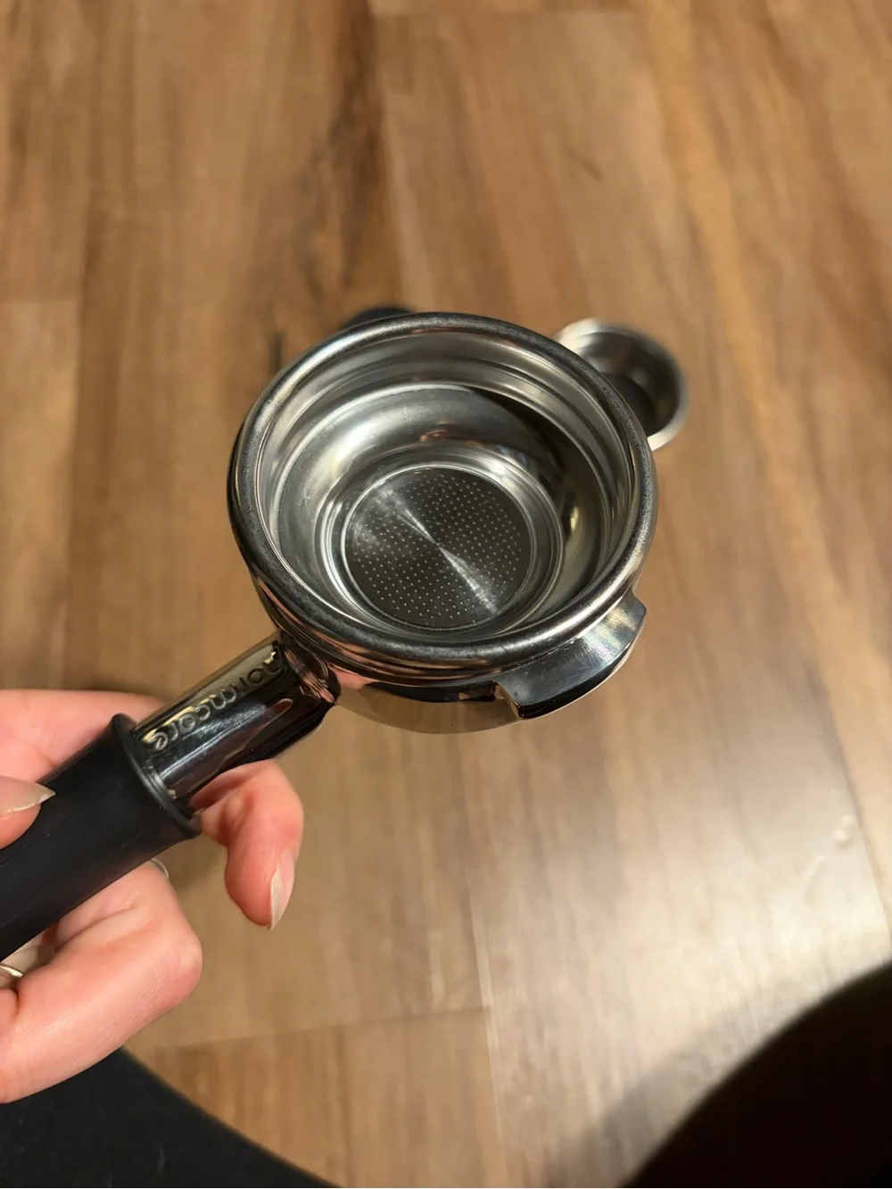 Black Espresso Accessory Set with Portafilter and Tamper 58mm